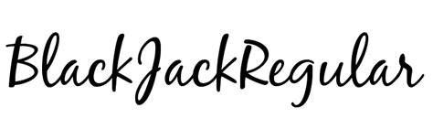 Blackjack google regular fonte